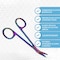 A2Z Scilab Stitch Suture Scissors Angled 4.5 One Hook Blade Stainless Steel, Multi Titanium Color A2Z-ZR871 - alternate 2